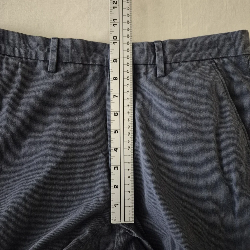 Banana Republic Pants Mens Kentfield‎ Straight Leg Slate Blue Micro Stripe 31x30